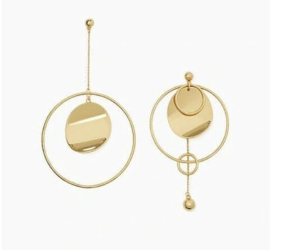 kate spade Jewelry - KATE SPADE Gold Tone Standard Asymmetrical Earrings Dangle Drop